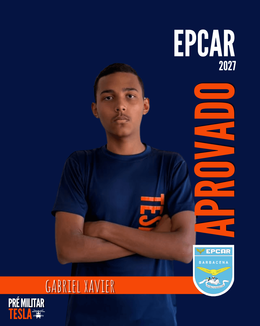 Gabriel Xavier — Aprovado na EPCAR