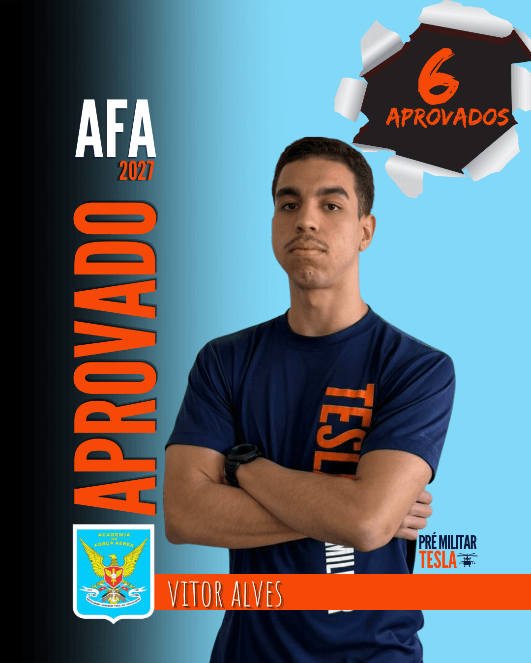 Vitor Alves — Aprovado na AFA